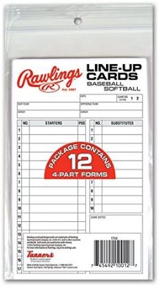 Imagen de Tarjetas de Alineacion Rawlings System 17 (12 unidades) 