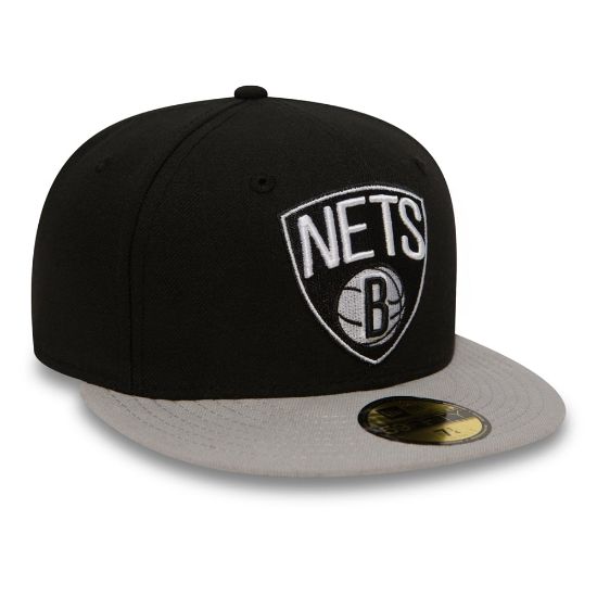 Imagen de Gorra New Era Brooklyn Nets NBA Essential Negro/Gris 59FIFTY Fitted