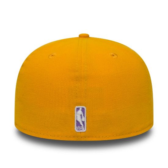 Imagen de Gorra New Era LA Lakers Essential Amarillo 59FIFTY Fitted