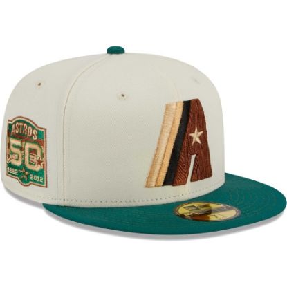 Imagen de Gorra New Era Houston Astros White Cooperstown Collection Camp 59Fifty 