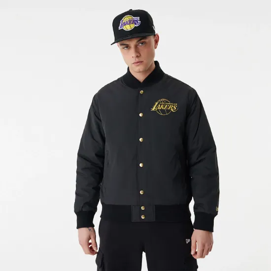 Imagen de Chaqueta Bomber New Era LA Lakers