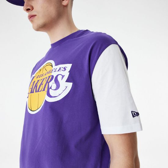 Imagen de Camiseta New Era LA Lakers NBA Colour Block Oversized