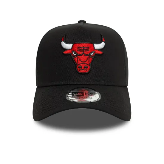 Imagen de Gorra New Era Chicago Bulls Patch 9FORTY E-Frame Negro