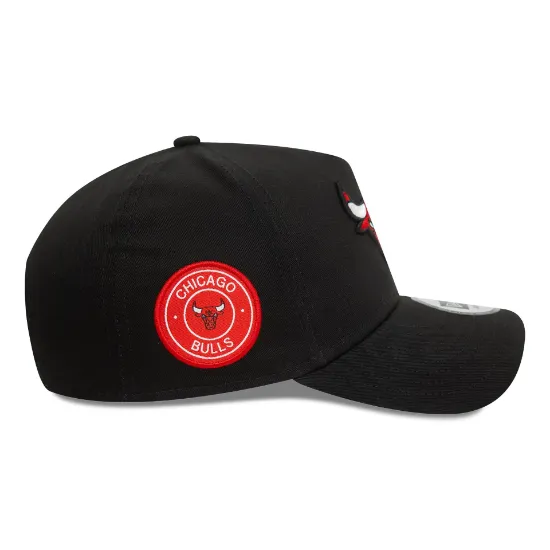 Imagen de Gorra New Era Chicago Bulls Patch 9FORTY E-Frame Negro