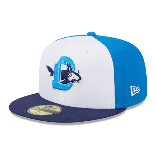 Imagen de Gorra ajustada Durham Bull Sharks 59FIFTY New Era Theme Nights Durham Bulls - Blanco