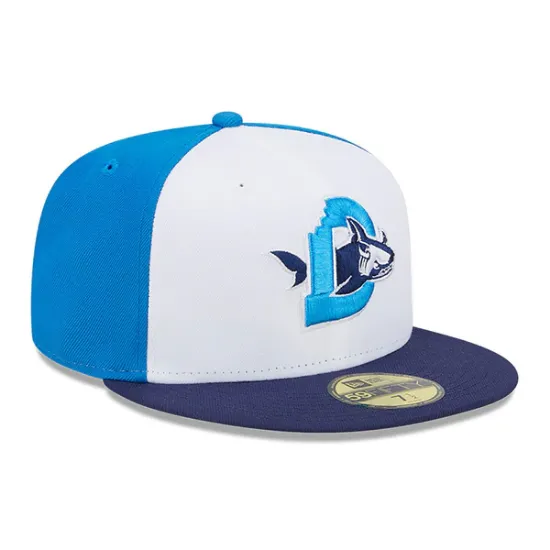 Imagen de Gorra ajustada Durham Bull Sharks 59FIFTY New Era Theme Nights Durham Bulls - Blanco