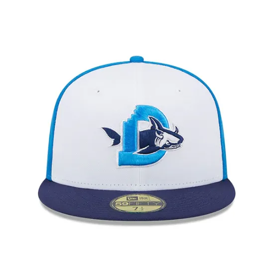 Imagen de Gorra ajustada Durham Bull Sharks 59FIFTY New Era Theme Nights Durham Bulls - Blanco